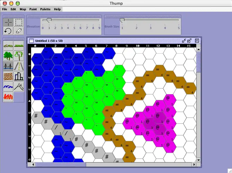 Baixe a ferramenta ou aplicativo da web Thump (BattleTech MUX Map Creator) para rodar em Linux online