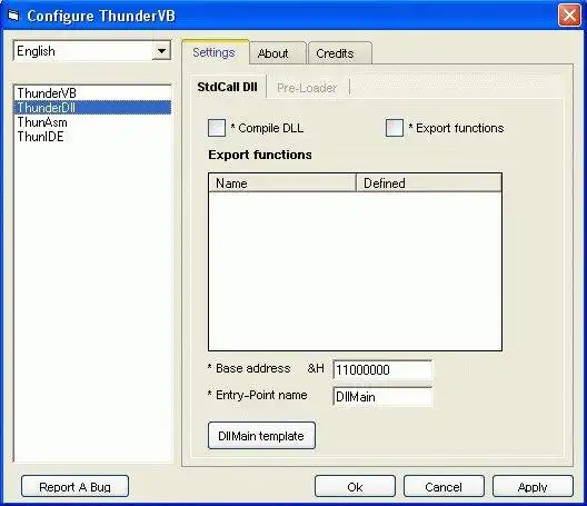 Download web tool or web app ThunderVB