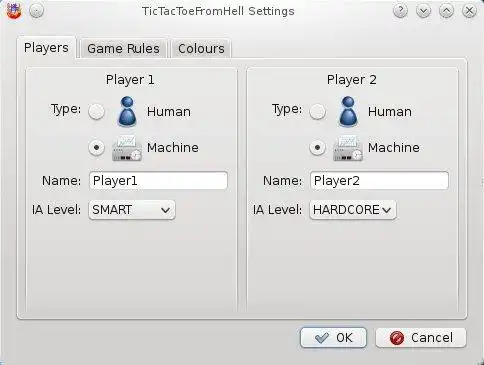 Download web tool or web app TicTacToe From Hell to run in Linux online