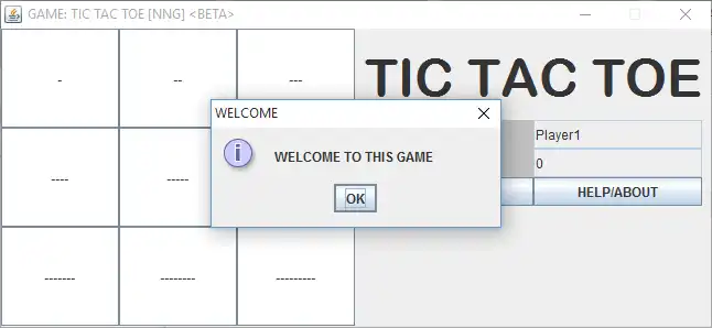 Download web tool or web app TIC TAC TOE game on java