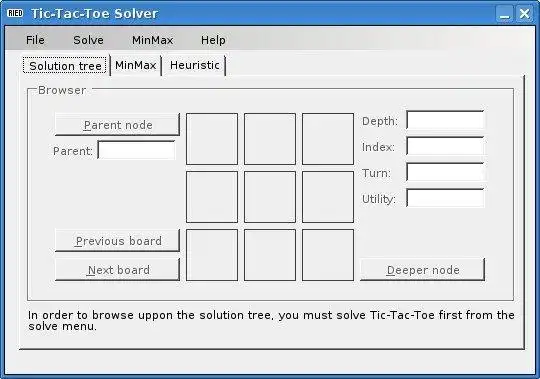ابزار وب یا برنامه وب TicTacToe Solver را دانلود کنید