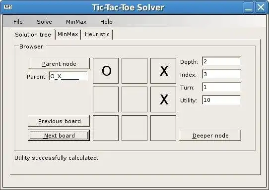 Web aracını veya web uygulamasını indirin TicTacToe Çözücü