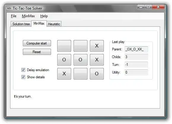 Mag-download ng web tool o web app na TicTacToe Solver para tumakbo sa Linux online