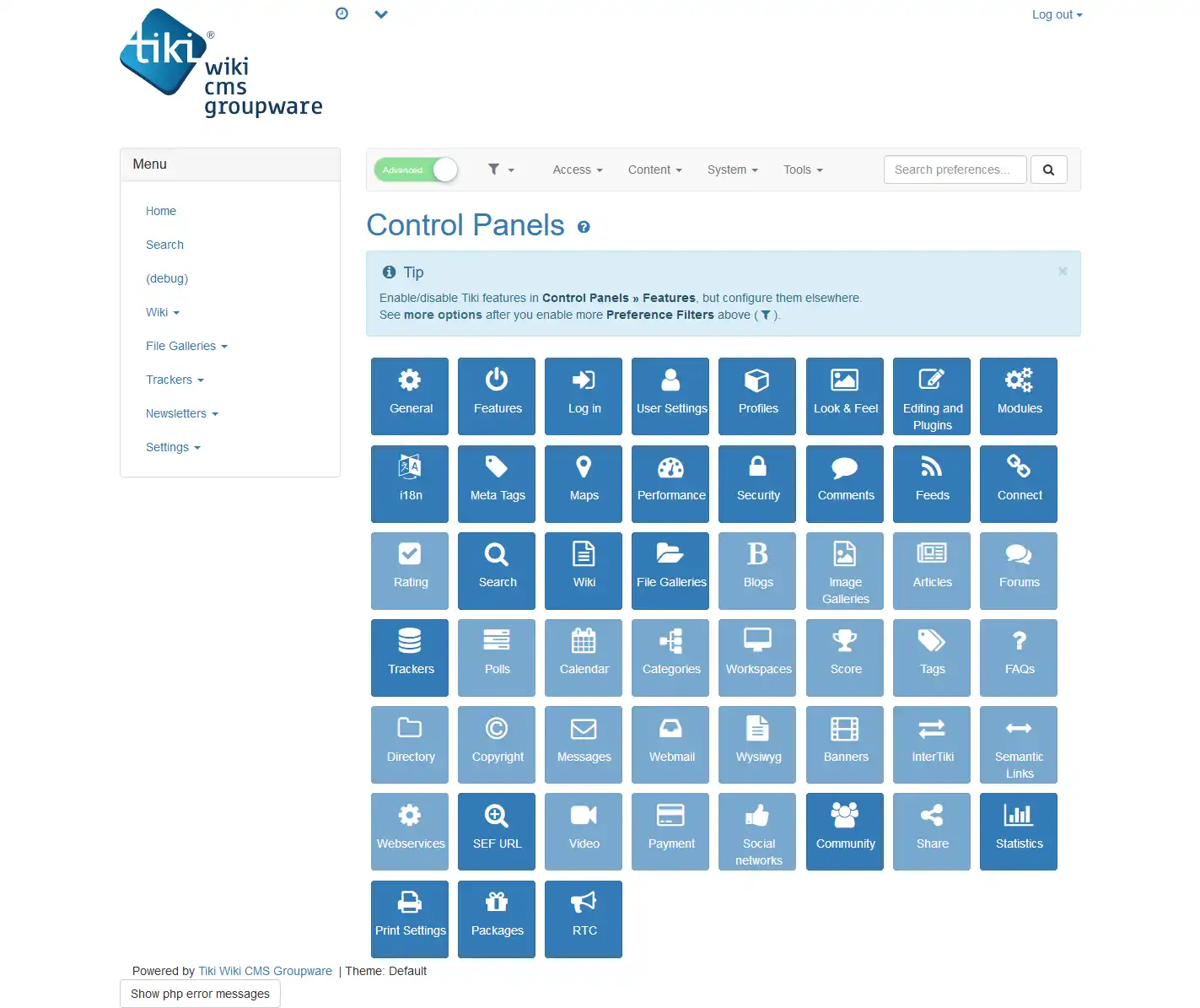 Download webtool of webapp Tiki Wiki CMS Groupware