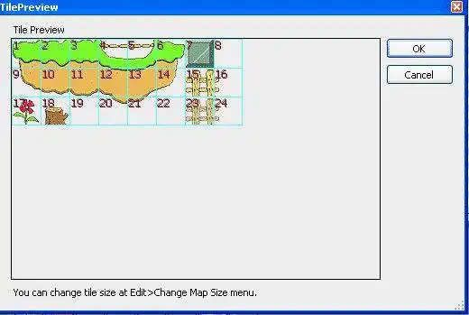 ابزار وب یا برنامه وب Tile Map Editor را برای اجرای آنلاین در ویندوز از طریق لینوکس به صورت آنلاین دانلود کنید