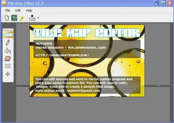 Download webtool of web-app Tile Map Editor om online in Windows online via Linux te draaien