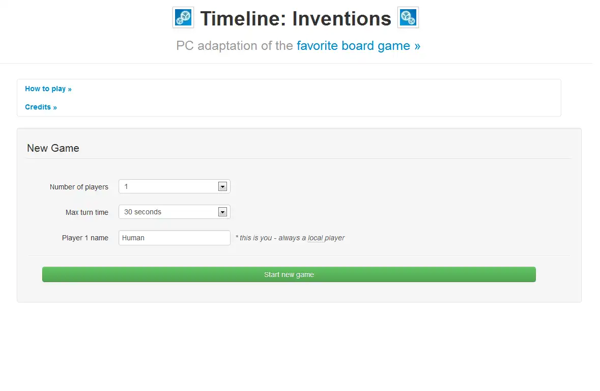 Download web tool or web app Timeline: Inventions to run in Linux online