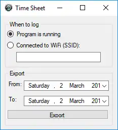 Download web tool or web app Timesheet