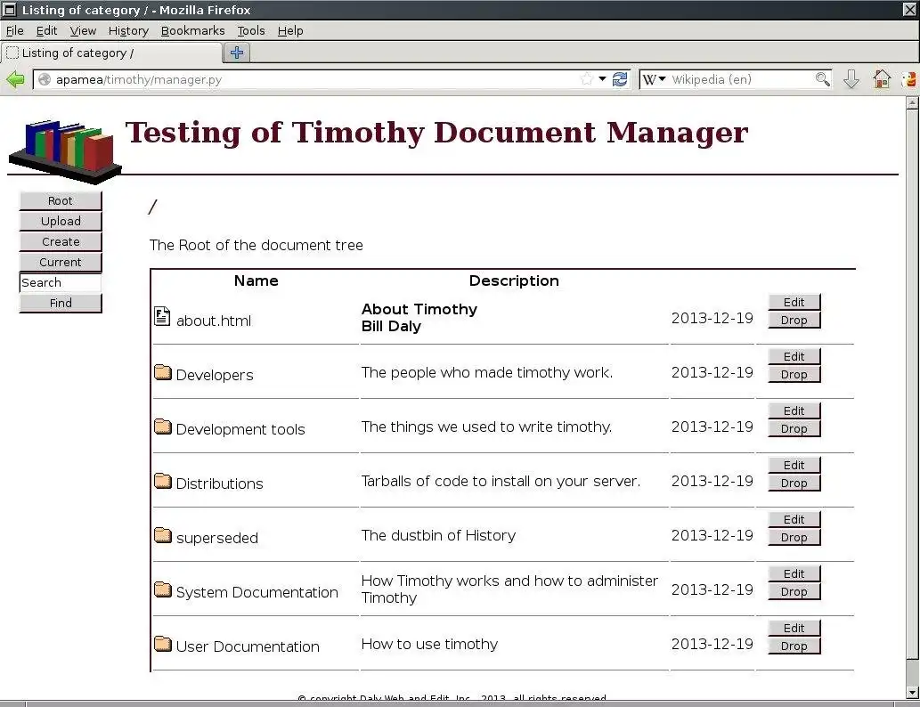 Download webtool of webapp TimothyDocs