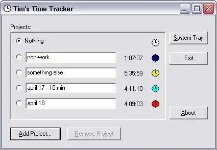 Download web tool or web app Tims Time Tracker