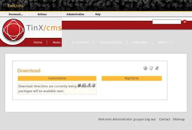 Download web tool or web app TinX/cms