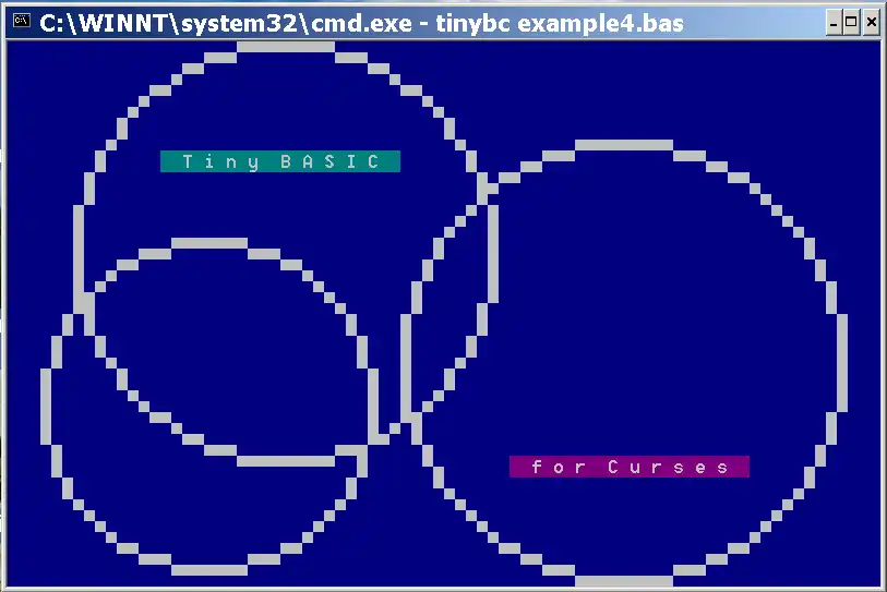 Unduh alat web atau aplikasi web Tiny BASIC untuk Layar Karakter