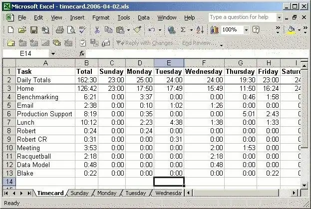 Download web tool or web app Tiny Time Tracker