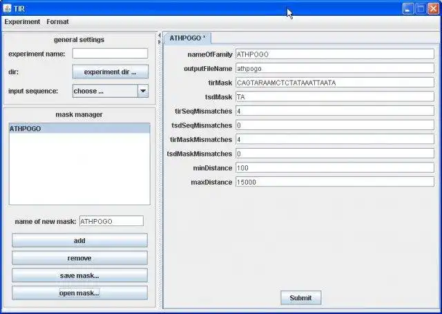 Download web tool or web app TIRfinder to run in Windows online over Linux online