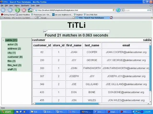 Télécharger l'outil Web ou l'application Web TiTLi - The Database Search
