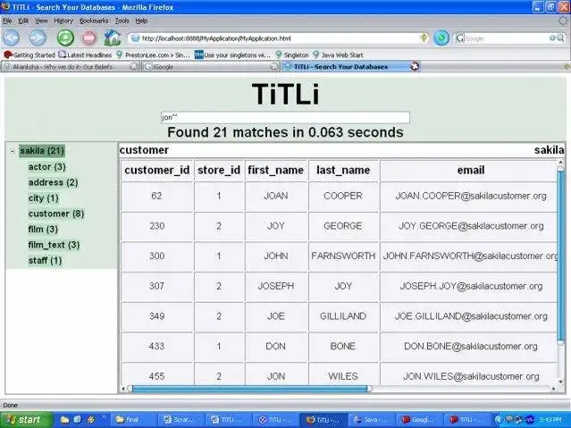 Muat turun alat web atau aplikasi web TiTLi - Carian Pangkalan Data