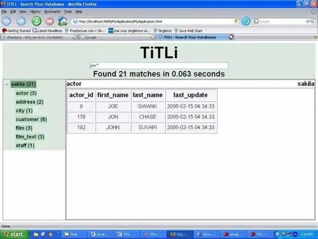 دانلود ابزار وب یا برنامه وب TiTLi - جستجوی پایگاه داده