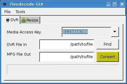 Download web tool or web app Tivodecode GUI