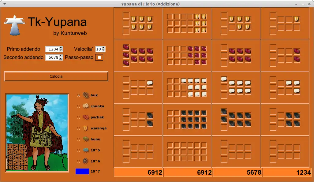 Download web tool or web app Tk-Yupana to run in Windows online over Linux online