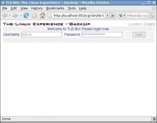 Download web tool or web app TLE-BU; The Linux Experience Back-Up