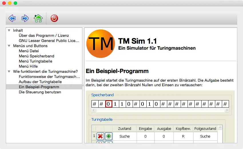 Download web tool or web app TM Sim to run in Windows online over Linux online