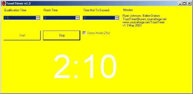 Download web tool or web app ToastTimer traffic light speech clock to run in Windows online over Linux online