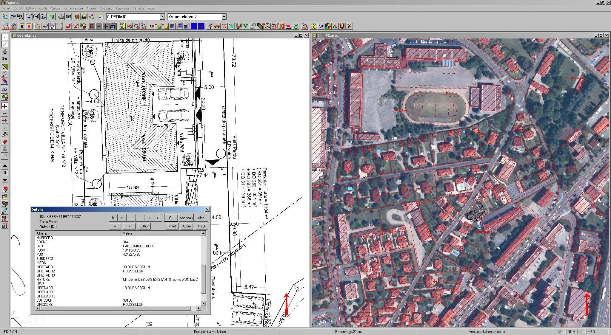 Download web tool or web app topographie cadastrale