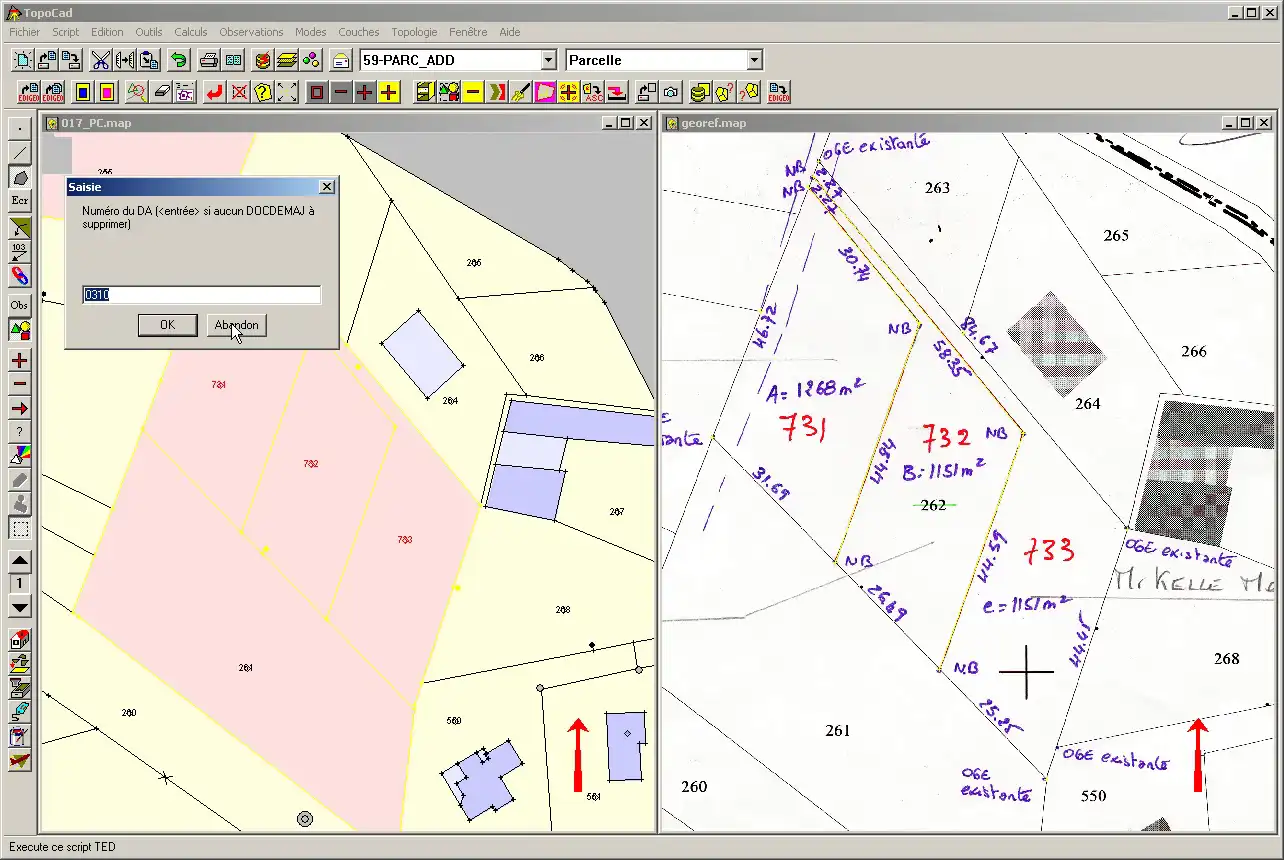 ດາວໂຫຼດເຄື່ອງມືເວັບ ຫຼື web app topography cadastrale