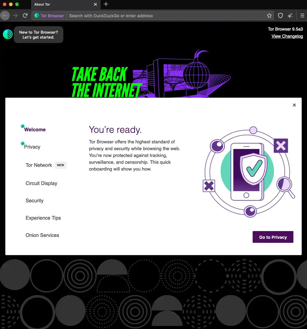 Baixe a ferramenta da web ou o aplicativo da web Tor Browser