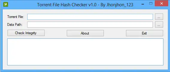 Download web tool or web app Torrent File Hash Checker
