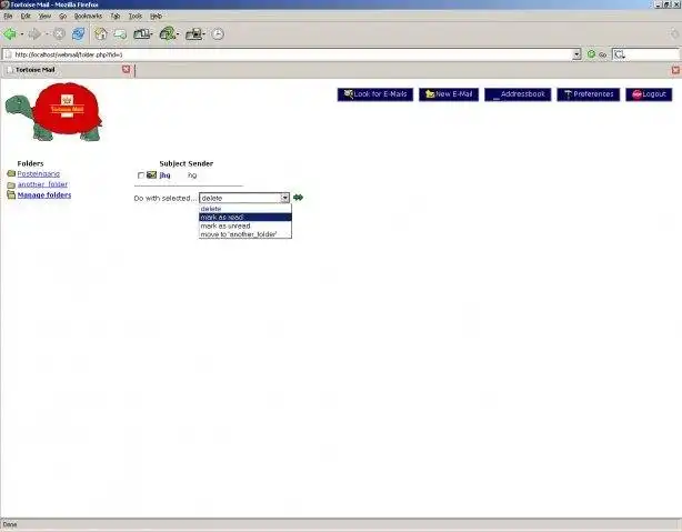 Загрузите веб-инструмент или веб-приложение Tortoise Mail