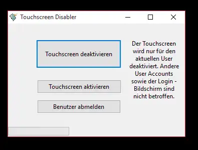 Download web tool or web app Touchscreen Disabler
