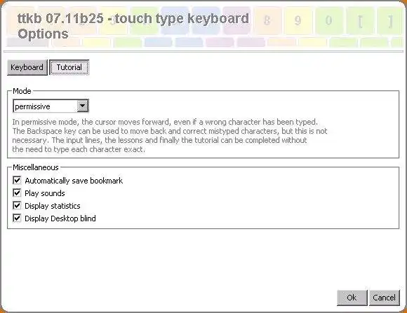 Download web tool or web app touch type keyboard