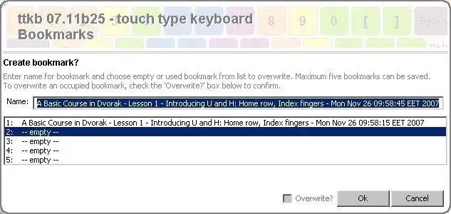 Download web tool or web app touch type keyboard