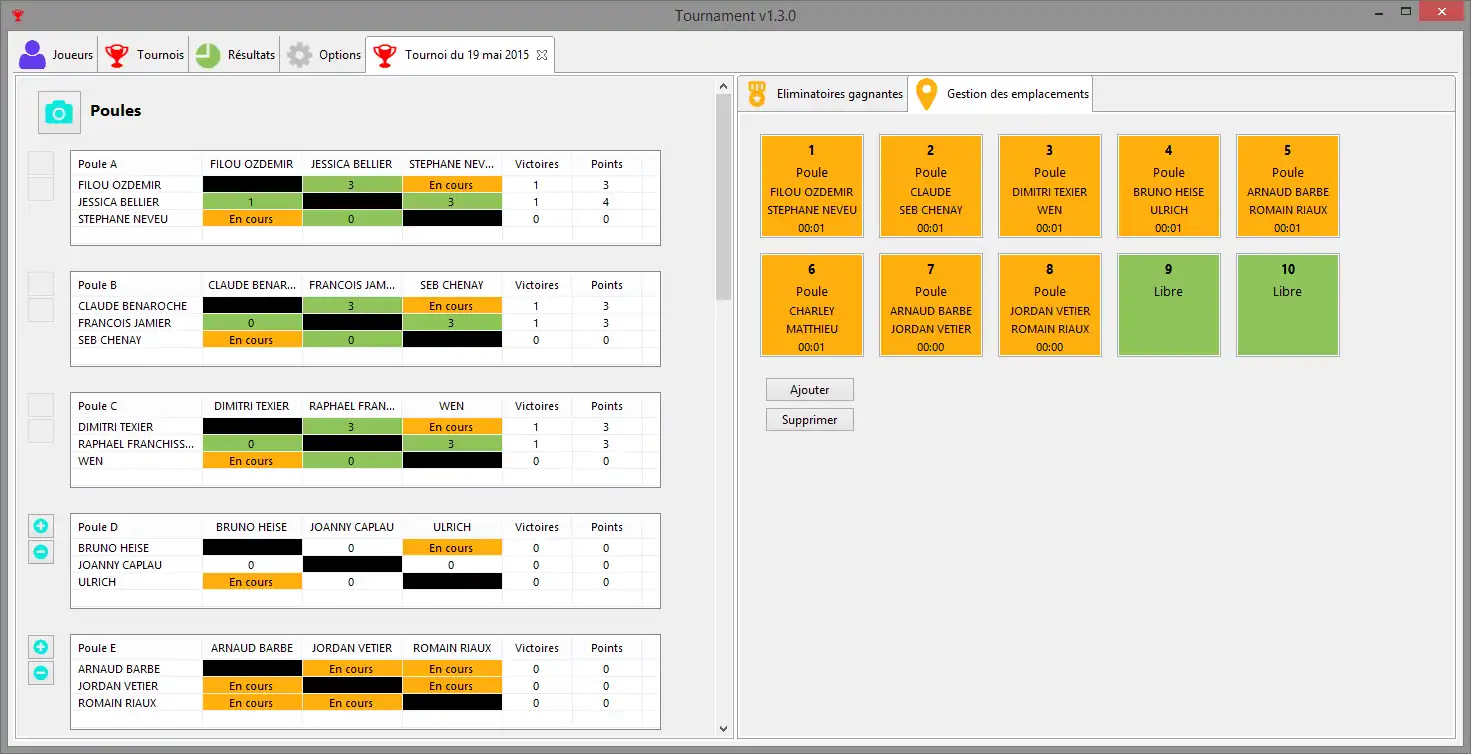 Download web tool or web app tournament