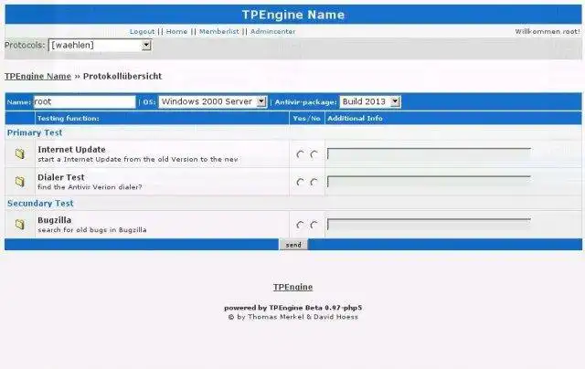 Download web tool or web app TPEngine