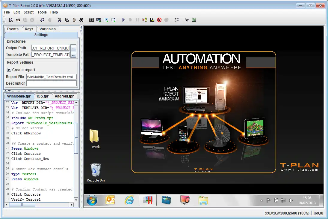 Download web tool or web app T-Plan Robot - GUI Test Automation