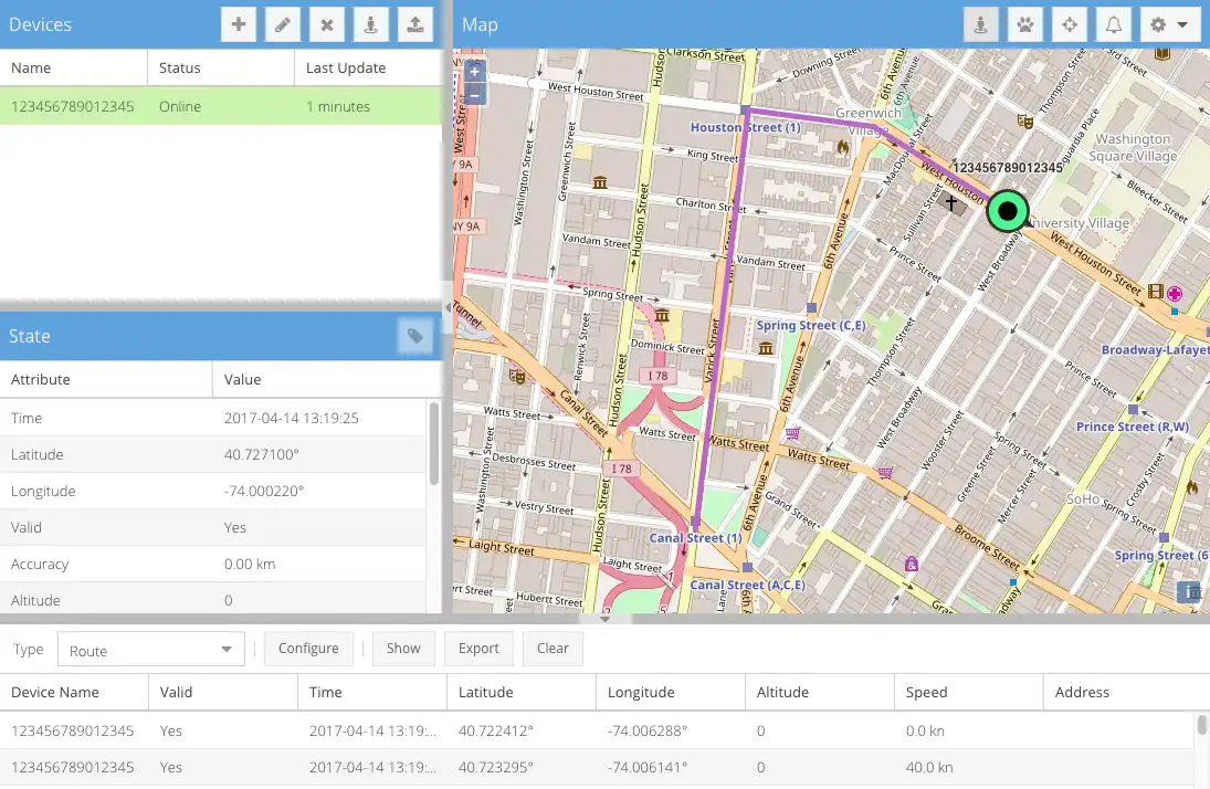 Baixe a ferramenta web ou o aplicativo web Traccar (sistema de rastreamento GPS) para rodar no Windows online sobre o Linux online