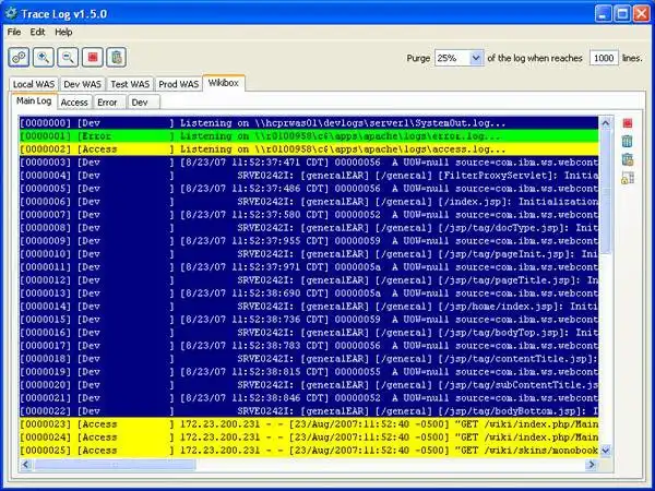 Download web tool or web app Trace Log (Real Time Log Viewer)