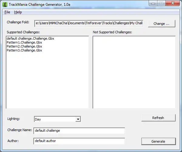 Download web tool or web app TrackMania Challenge Generator