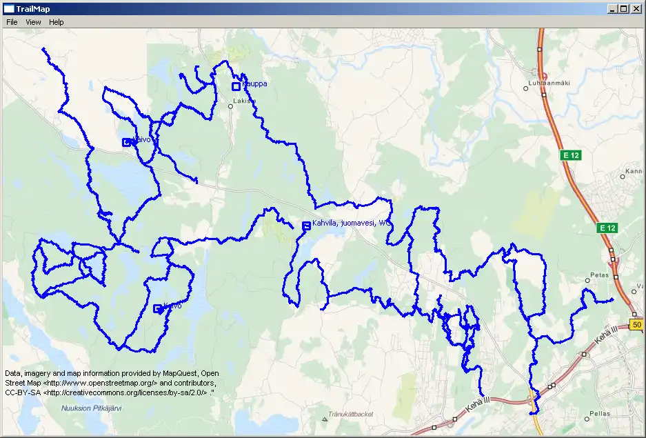 Unduh alat web atau aplikasi web TrailMap