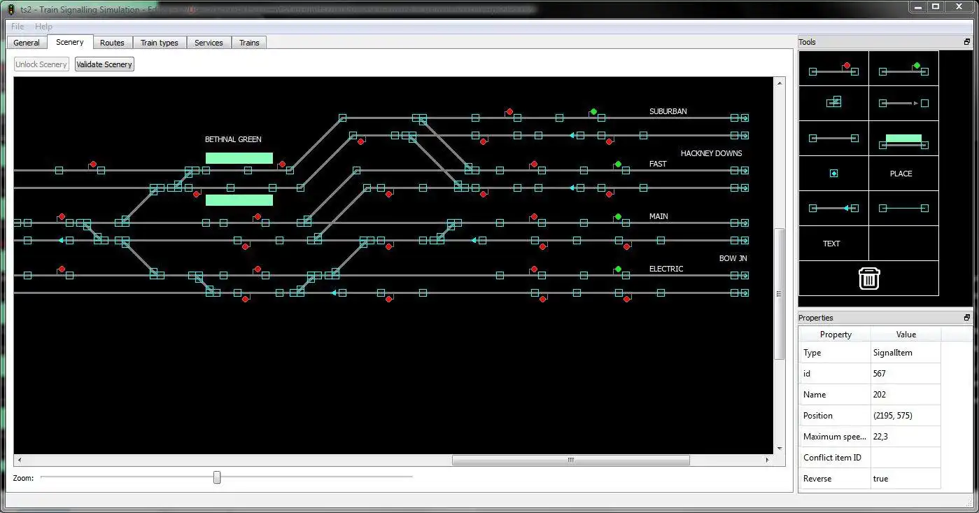 قم بتنزيل أداة الويب أو تطبيق الويب Train Signaling Simulation