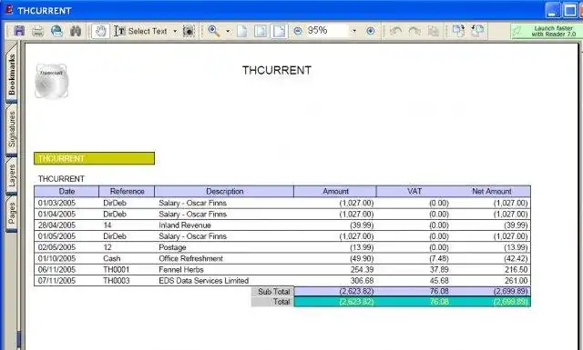 Download web tool or web app Transcraft My Accountant