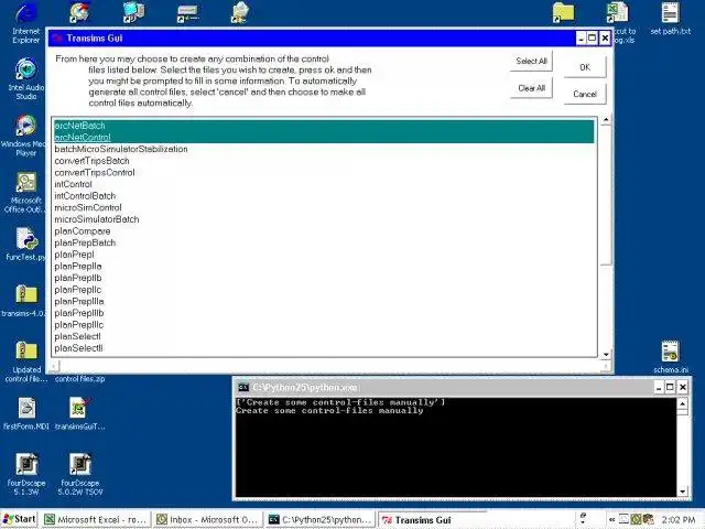 Download web tool or web app Transims Python GUI to run in Linux online