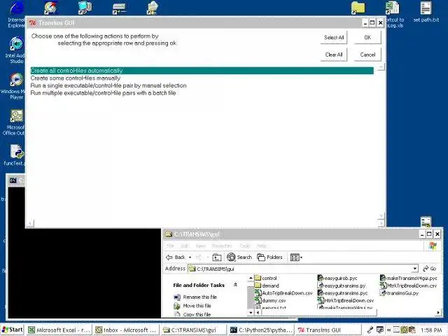 Download web tool or web app Transims Python GUI to run in Windows online over Linux online