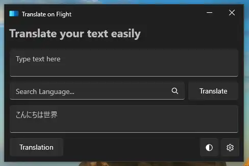 Scarica lo strumento web o l'app web Translate-on-flight