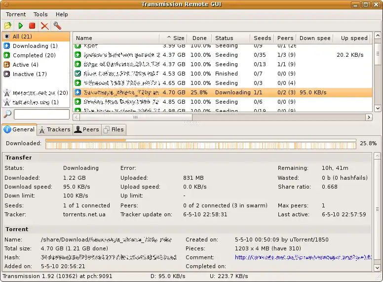 Télécharger l'outil Web ou l'application Web Interface graphique à distance de transmission