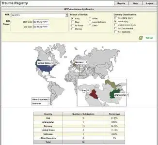 Download web tool or web app trauma-registry to run in Windows online over Linux online