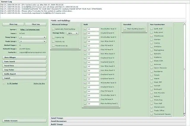 Download webtool of webapp Travian Companion T3.5 om online in Linux te draaien