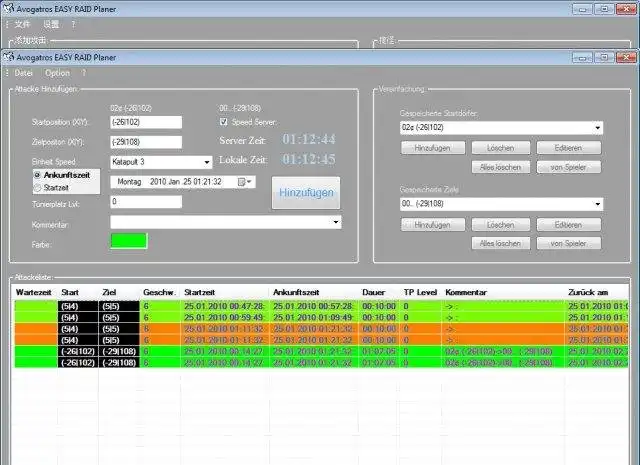 Download web tool or web app Travian Raid Planer